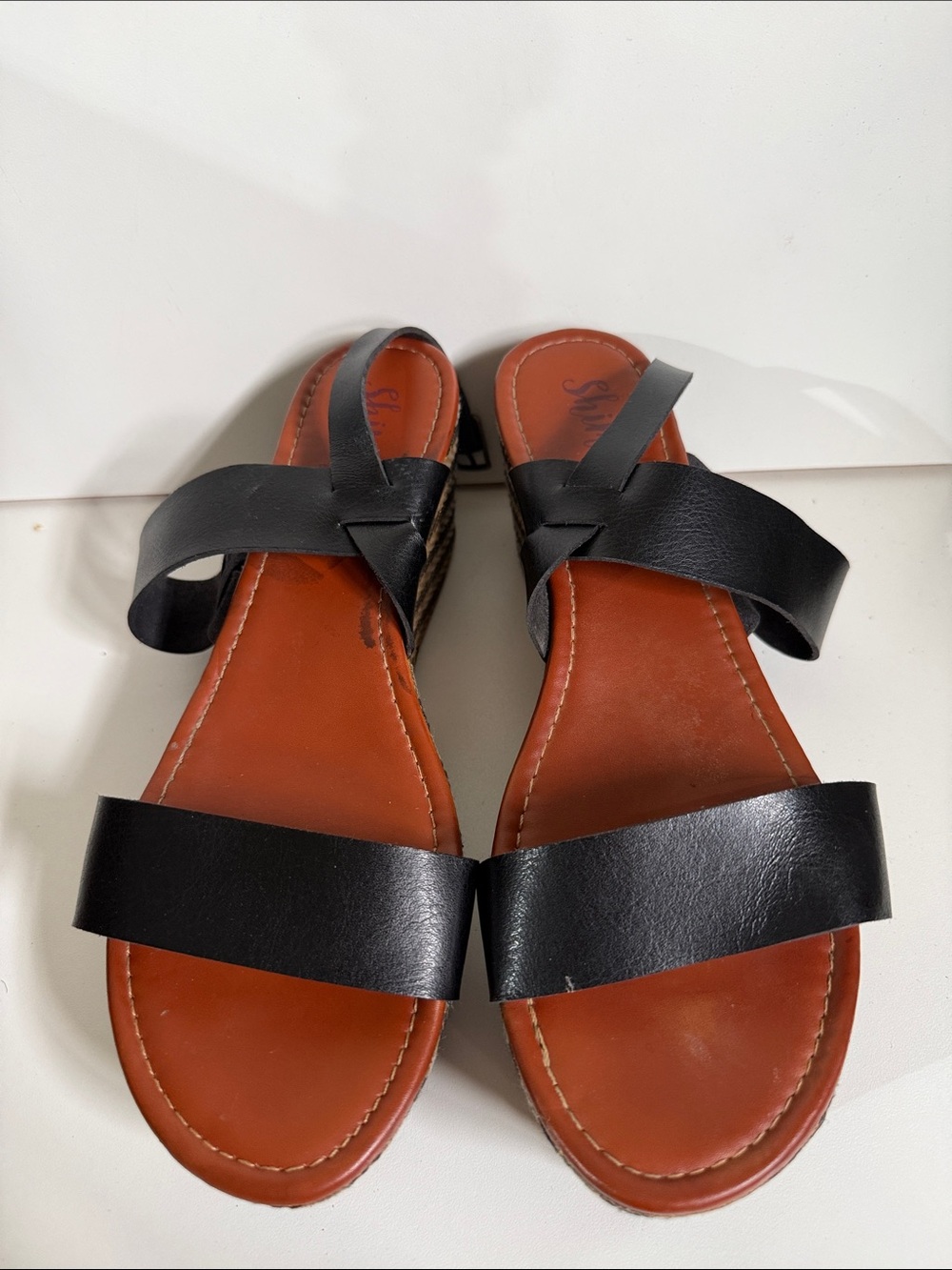 🥳 5 for $25 BUNDLE Black & Brown Wedge Sandals size 11
